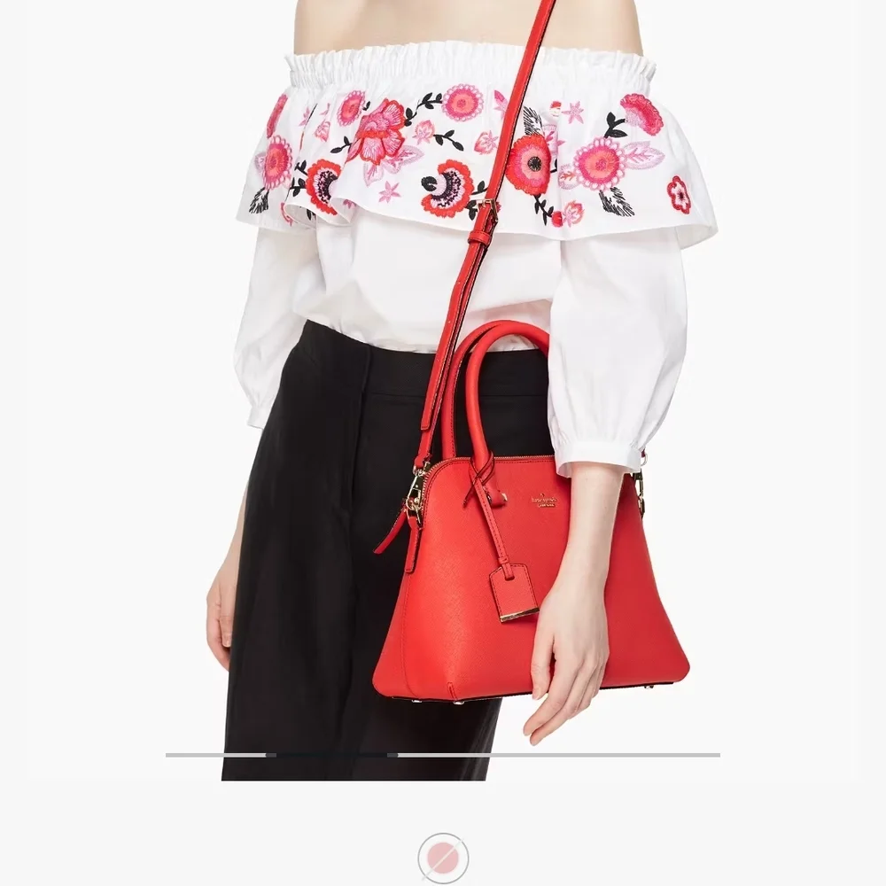 Kate Spade Vibrant Rosso Red Satchel‎